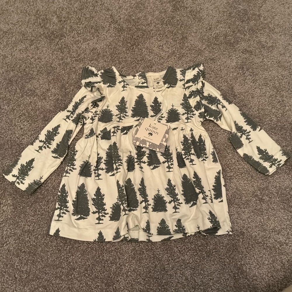 Kate Quinn Multi Pine Asymmetrical Ruffle Top